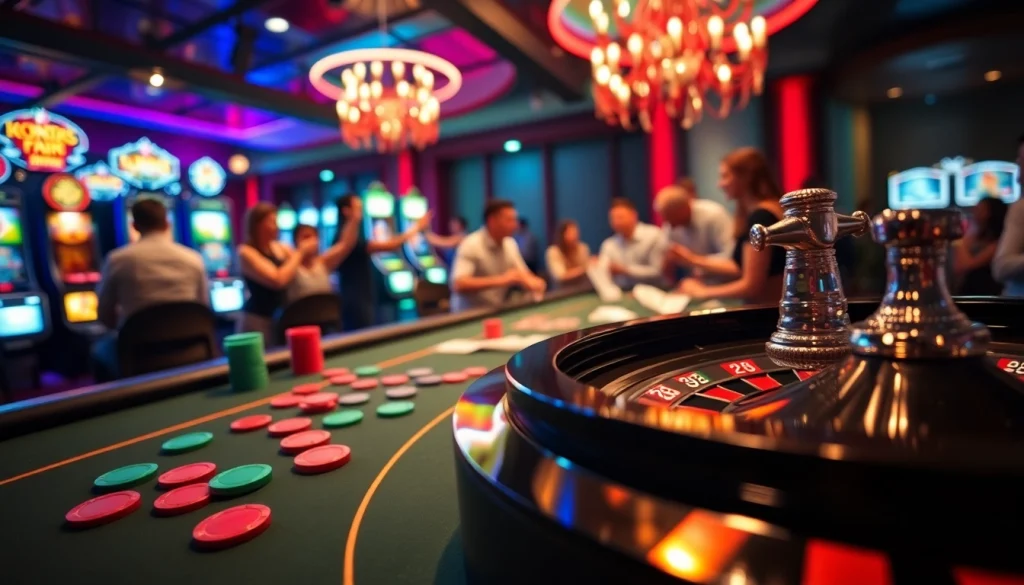 Players enjoying a lively game of roulette at https://vaobet.co.bz/, showcasing the thrill of gambling.