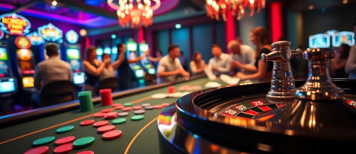 Players enjoying a lively game of roulette at https://vaobet.co.bz/, showcasing the thrill of gambling.